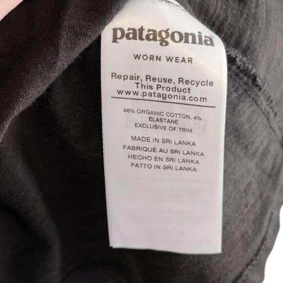 Patagonia NWT Porch Song Dress Black Cotton Blend Sz S - Picture 11 of 12